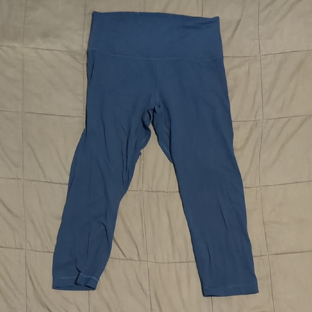 Blue Lululemon Capri Leggings